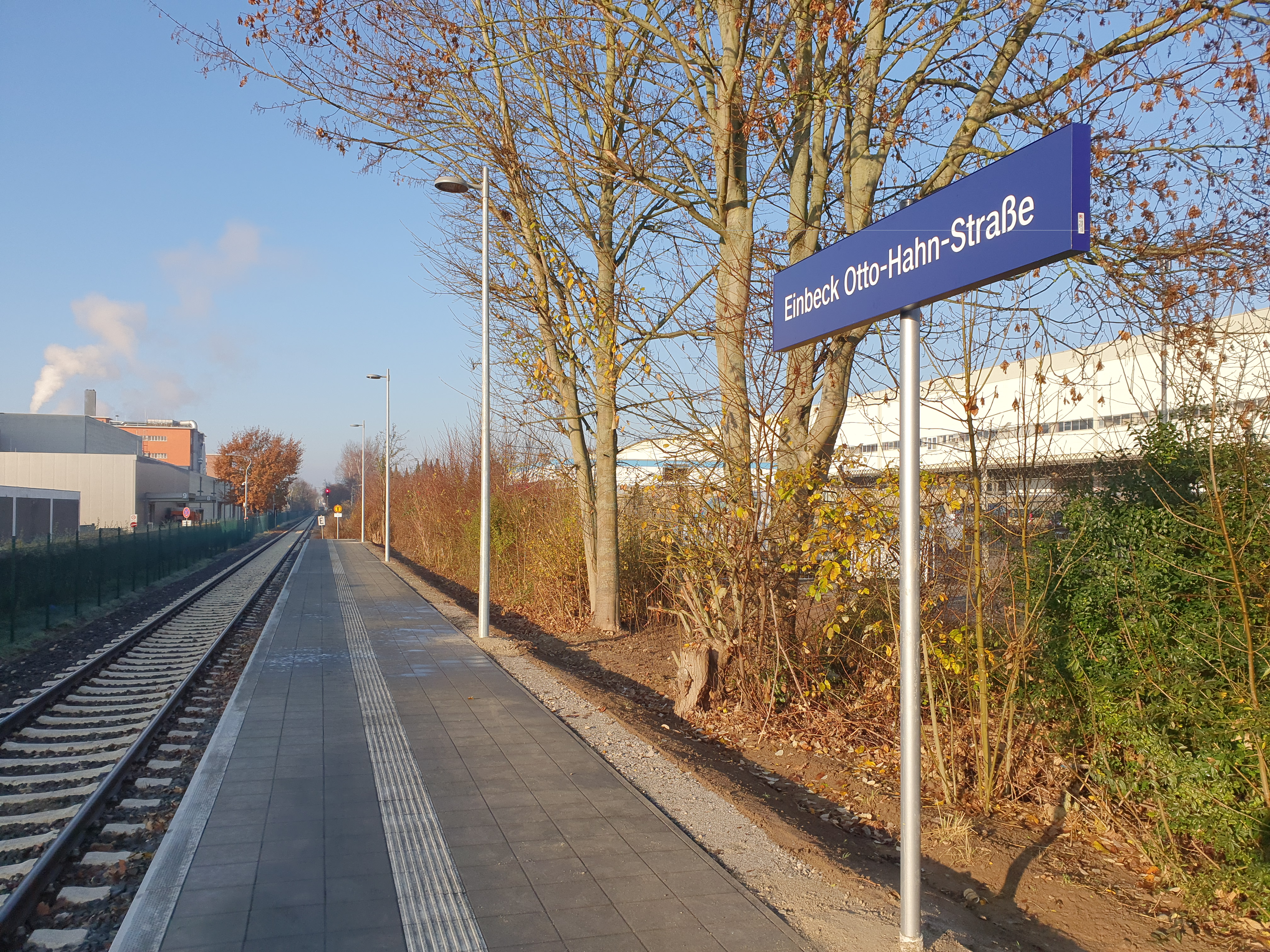 Additional Otto-Hahn-Straße train stop opened in Einbeck