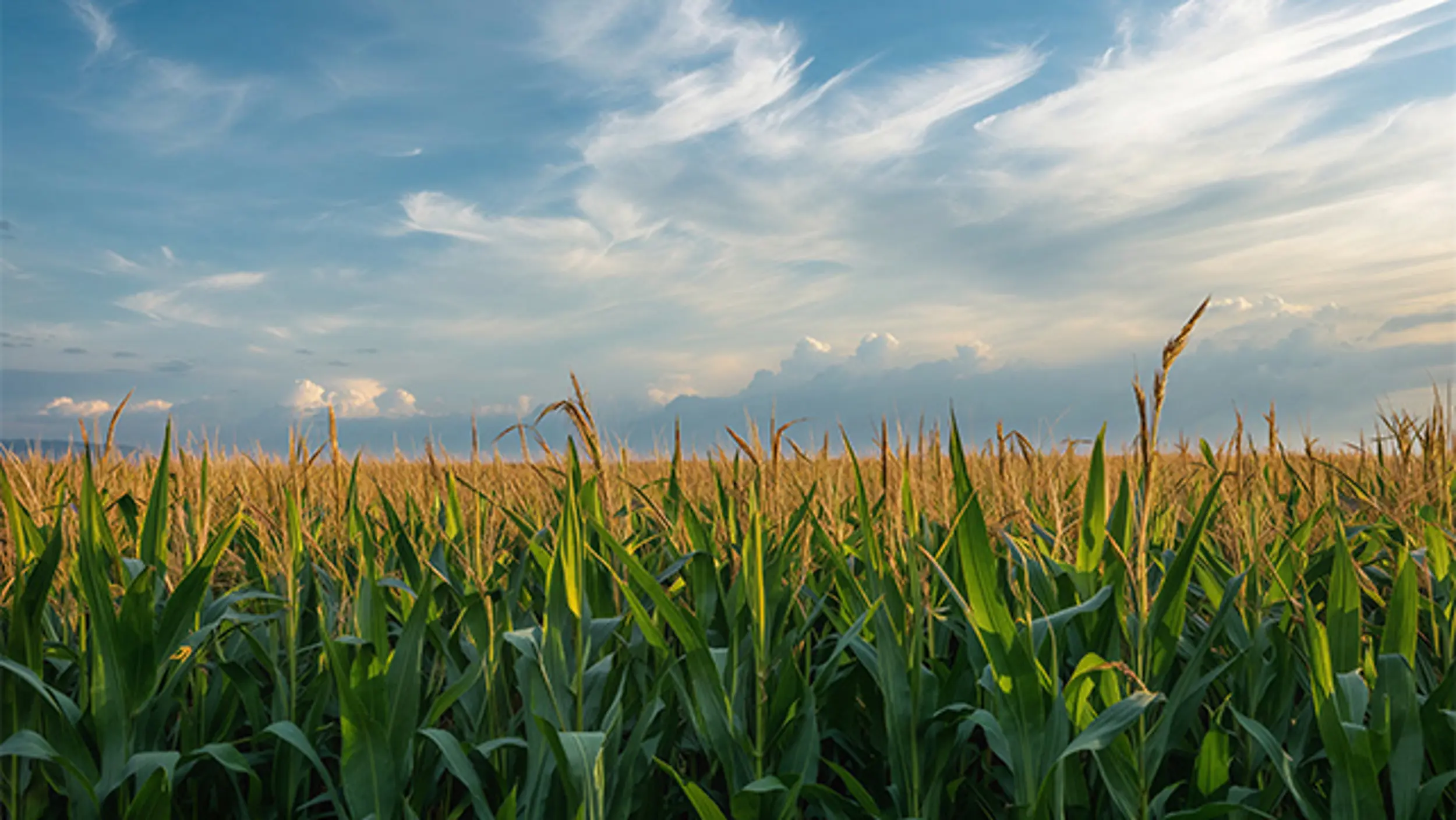 Healthy corn crop showing strong growth, yield potential, and field performance.