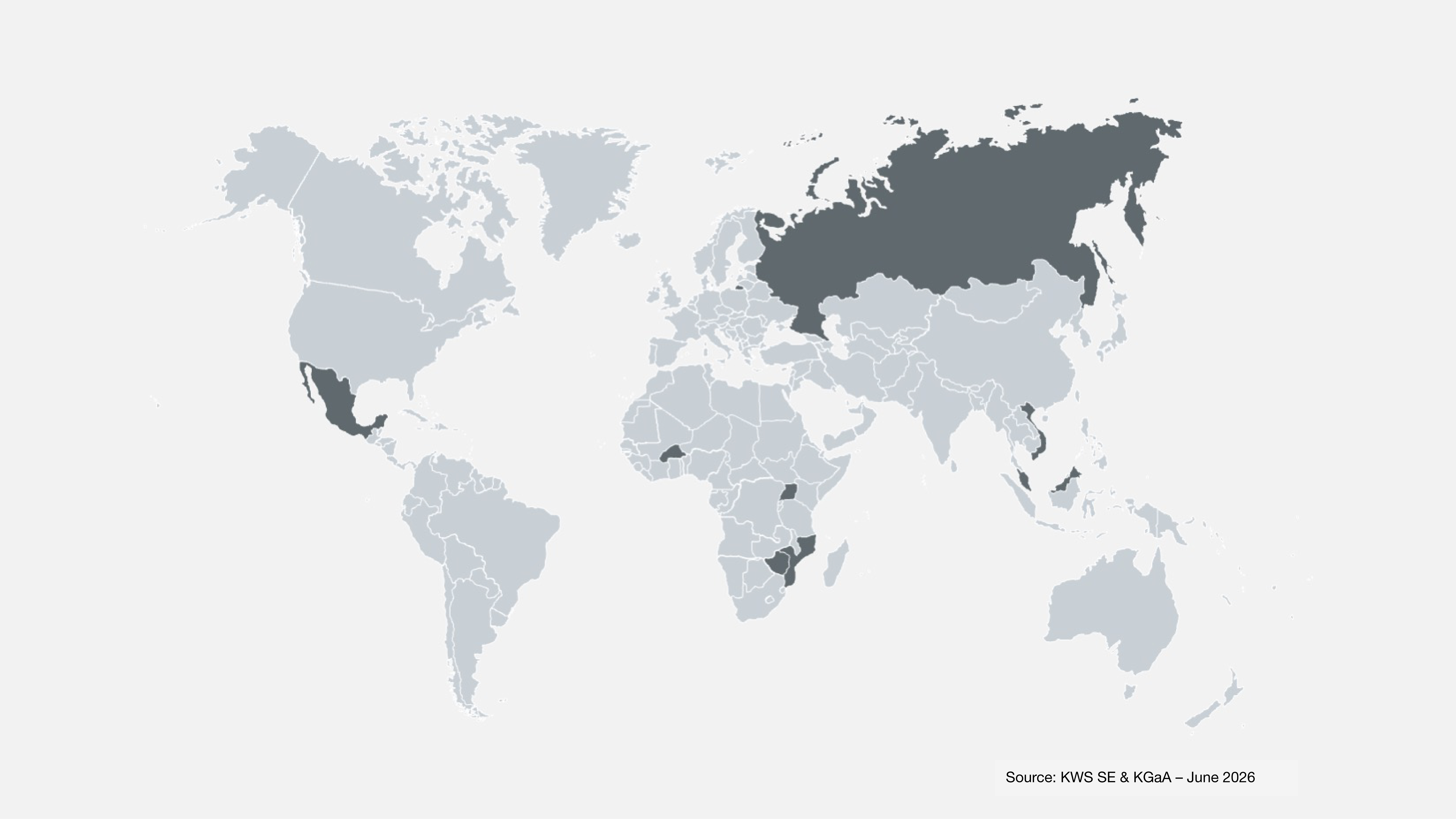 KWS Infographic Nr. 6 showing an countries with regulation planned