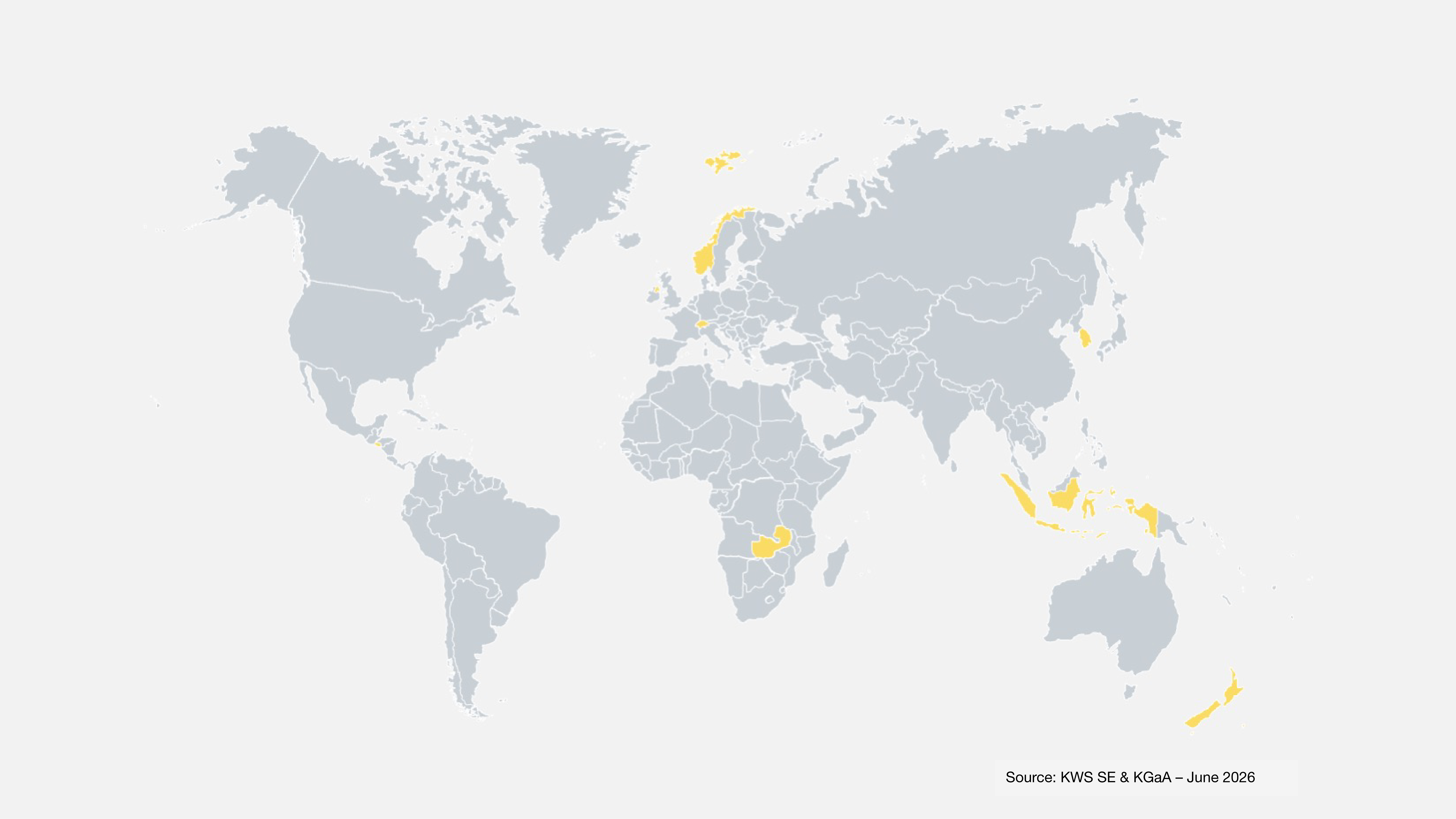 KWS Infographic Nr. 5 showing an countries with regulation under revision