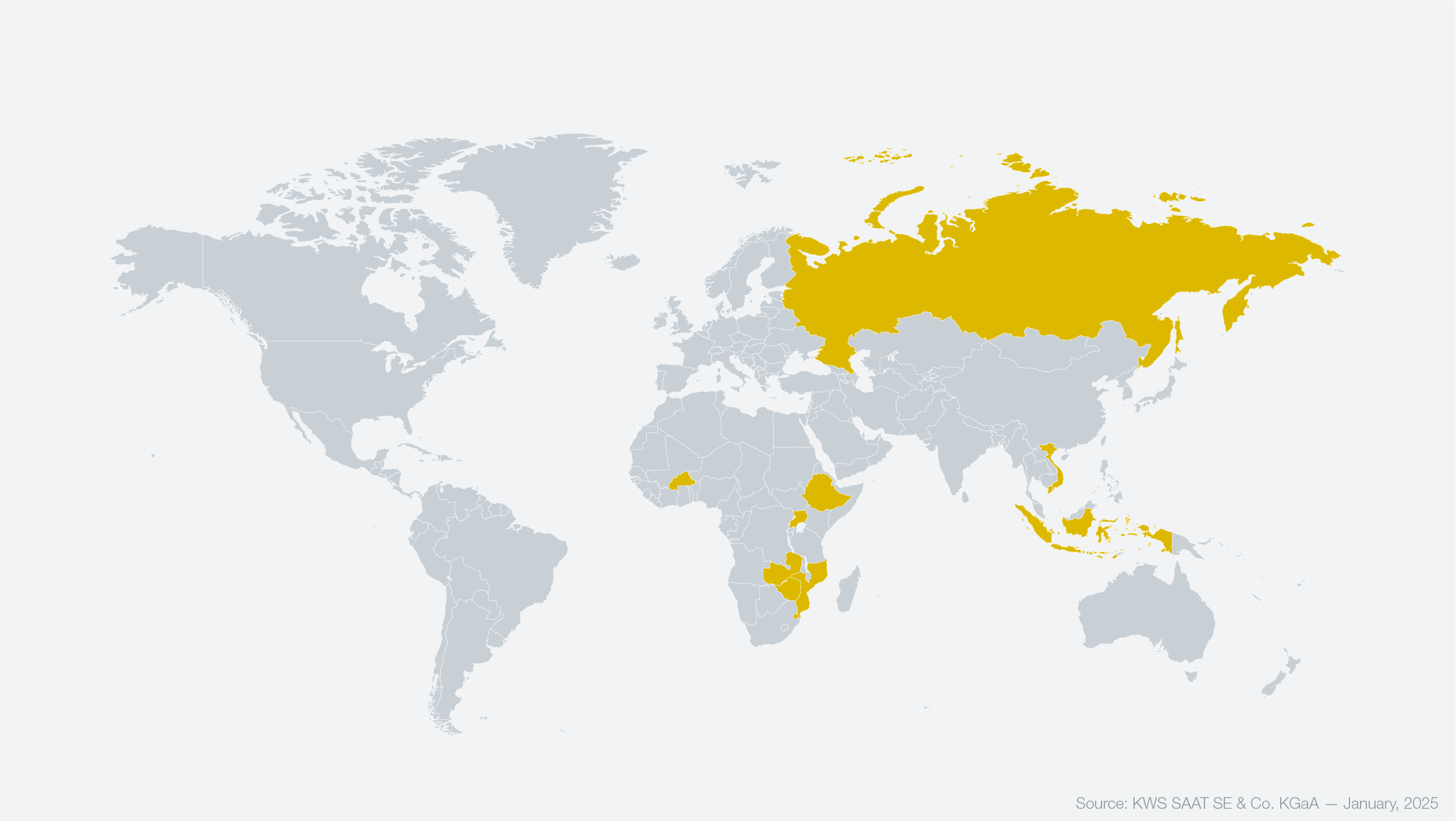 KWS Infografik Nr. 4 zeigt ein Land mit geplanter Regulierung