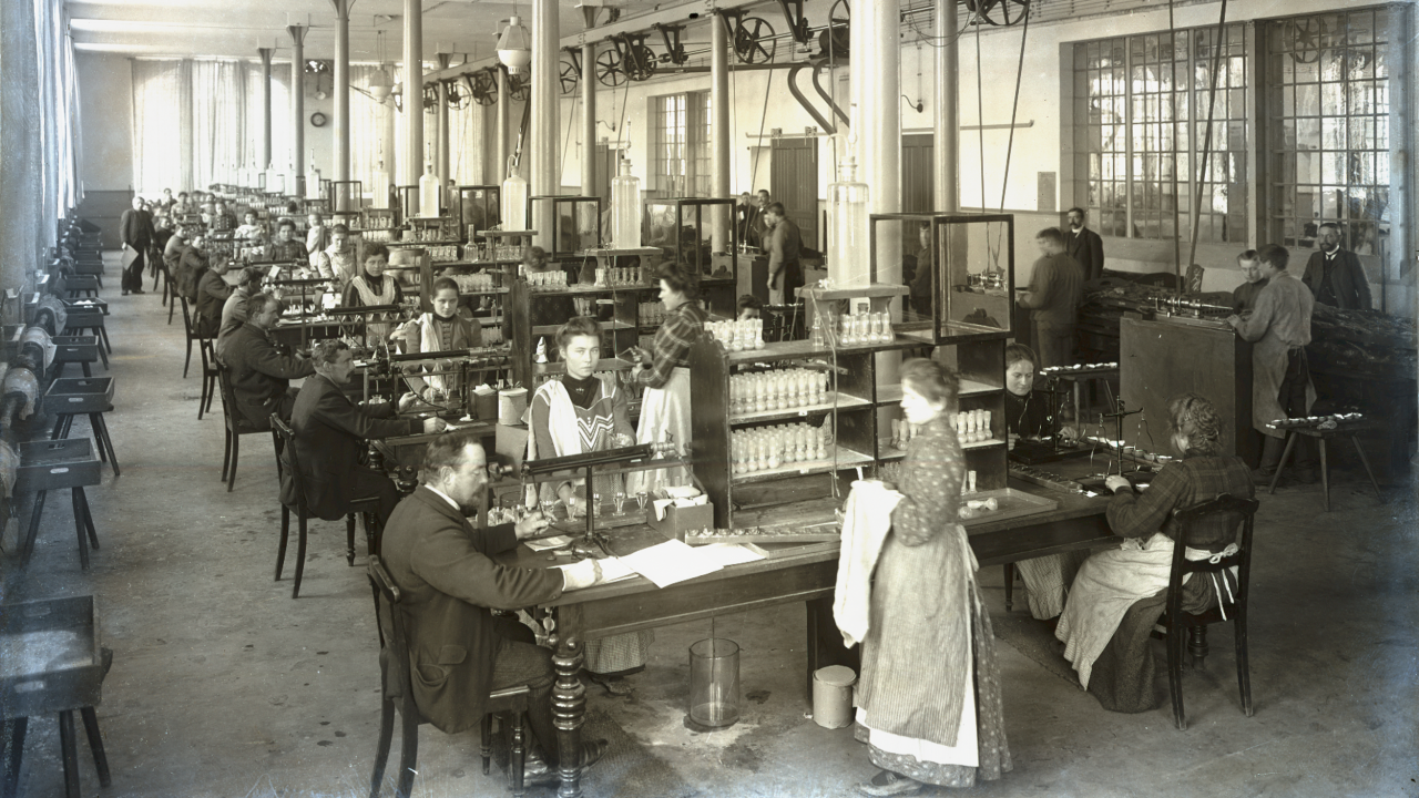 Лаборатория качества сахарной свеклы в 1894 г.