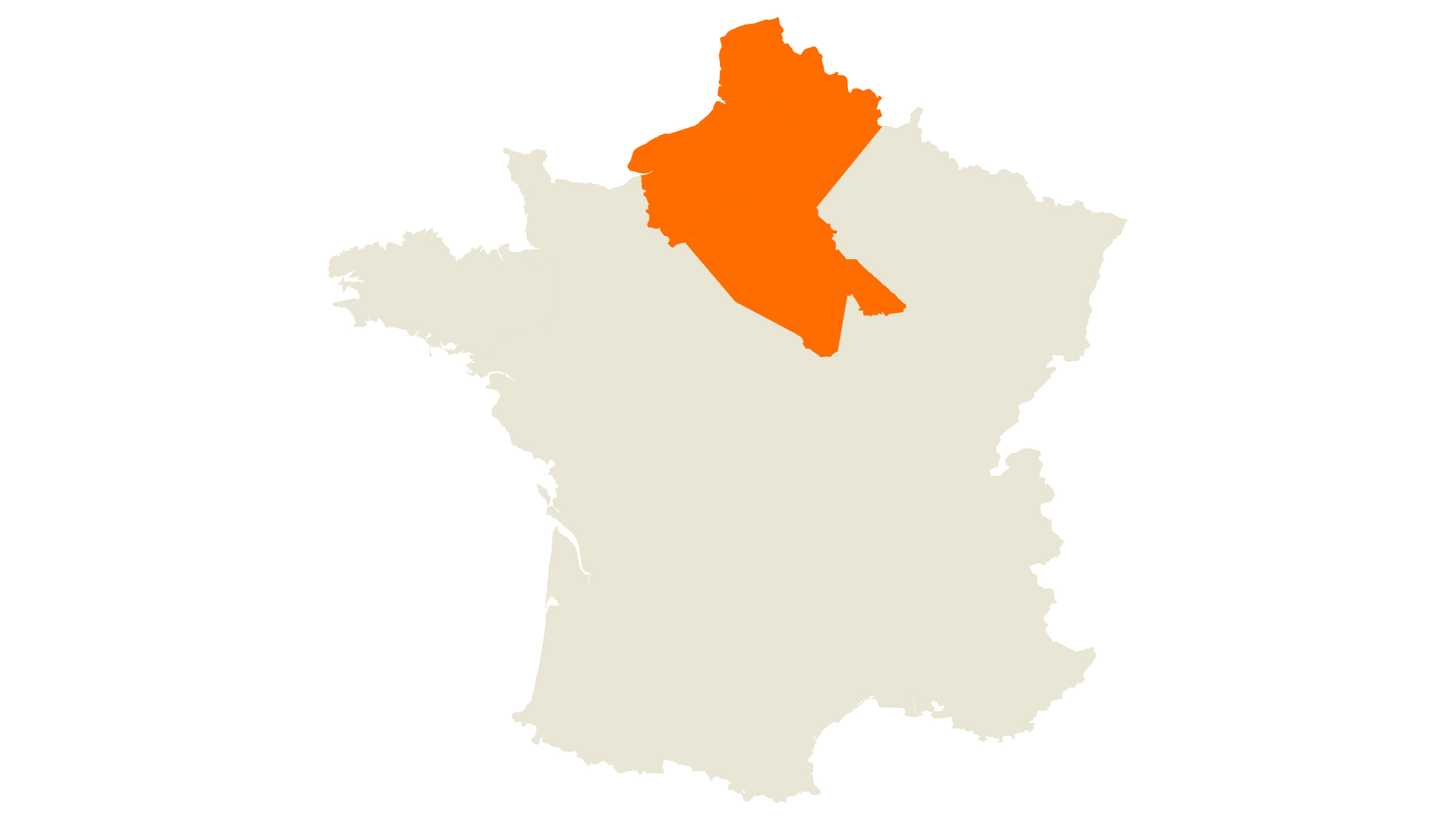 Contact Map de France de la Territoire Nord