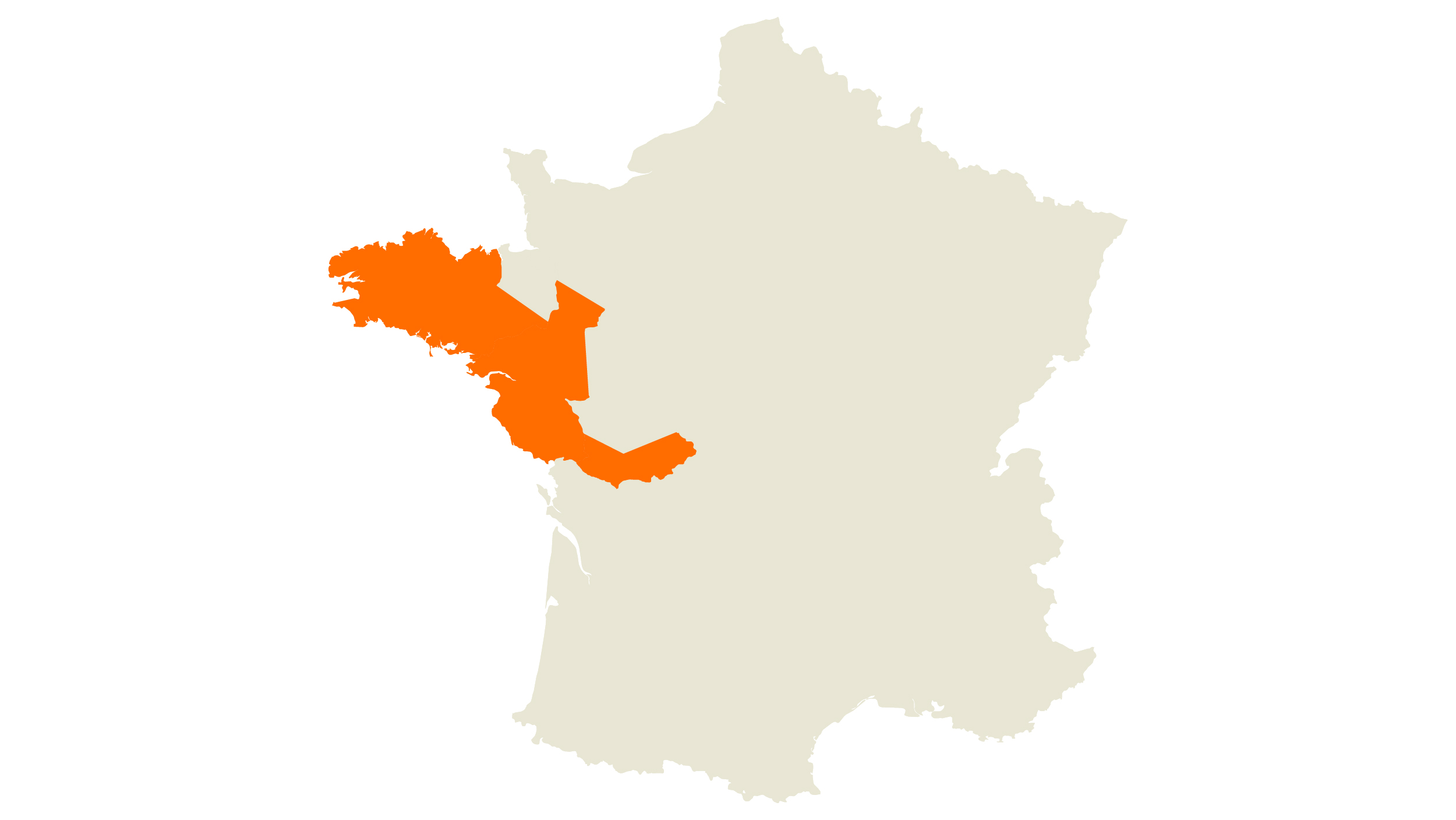 Contact Map de France de la Territoire Ouest