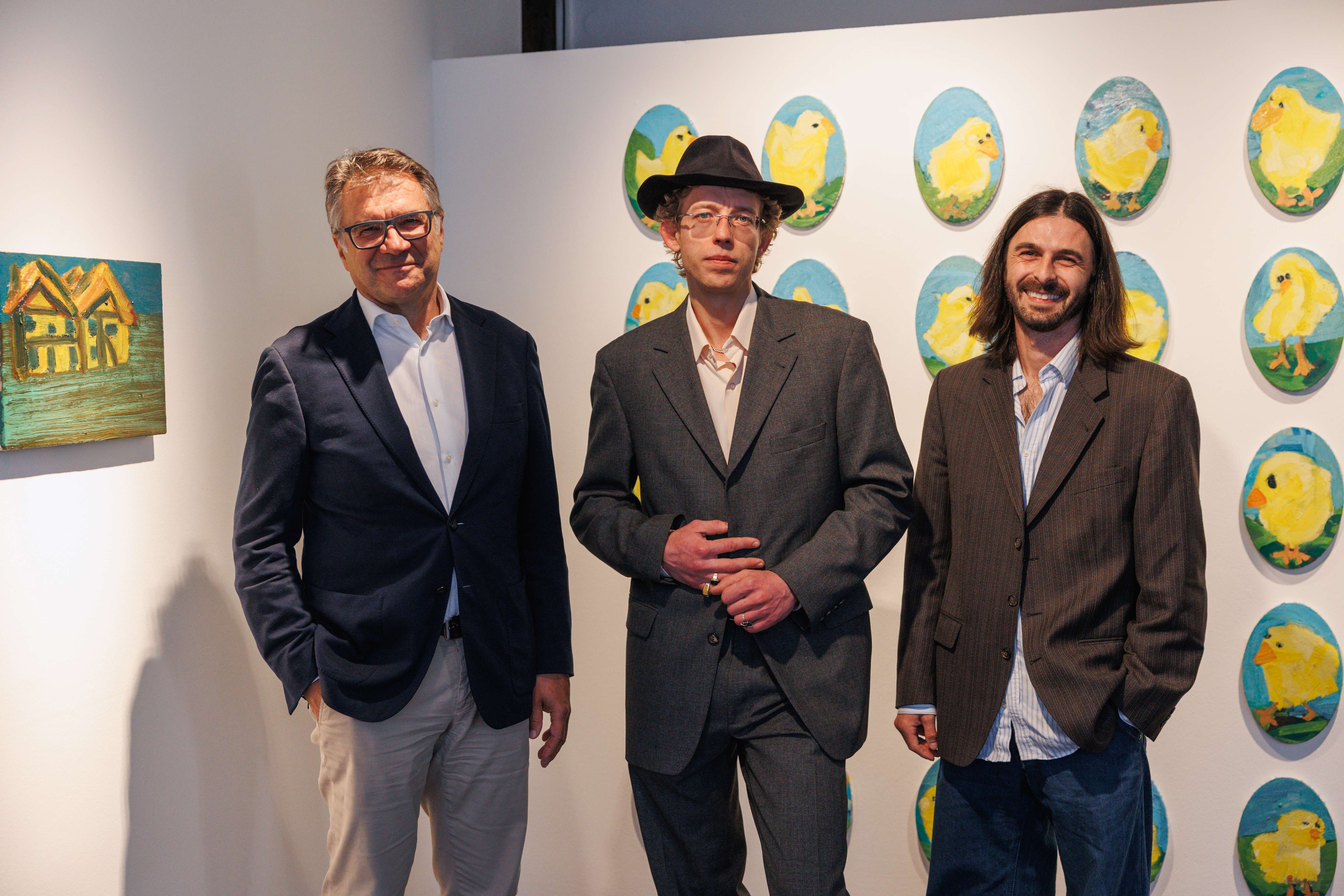 Maxim Gunga at the vernissage